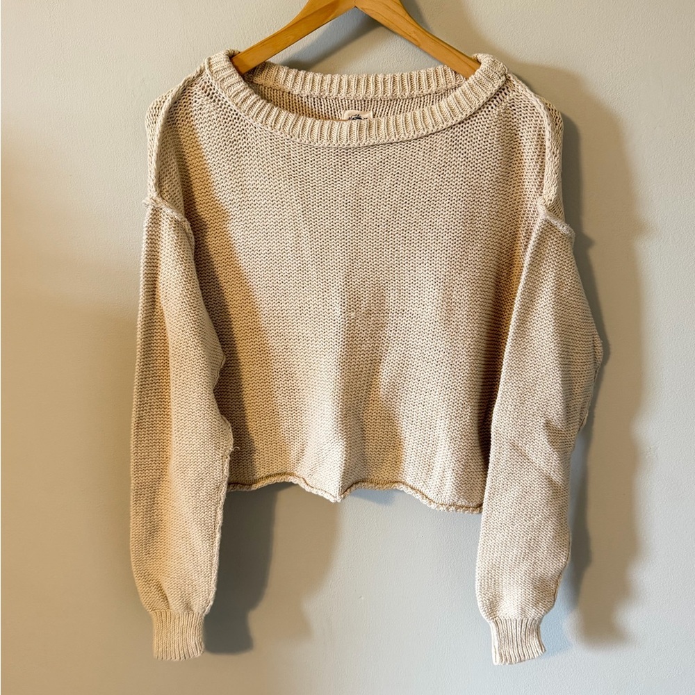 Free People Inside Out Pullover Natural - Picture 5 of 13